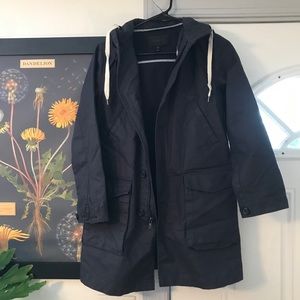 🌜JCrew navy trench coat🌛